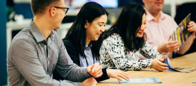 people sat discussing services related to the environment standard